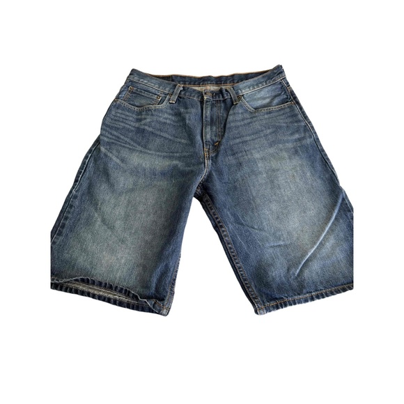 Levi Strauss Co Blue Denim 5Pocket Design Button Zip Closure Jorts W 33 - Picture 5 of 7